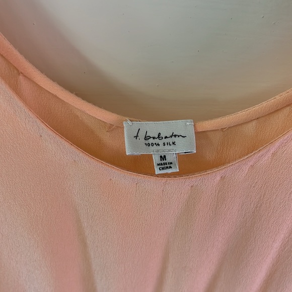 Babaton Silk Dress (M) peach color - Picture 9 of 9